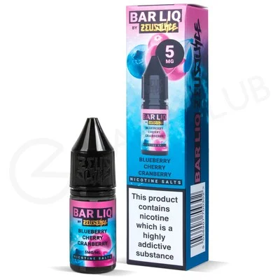 Blueberry Cherry Cranberry Nic Salt E-Liquid by Bar Liq