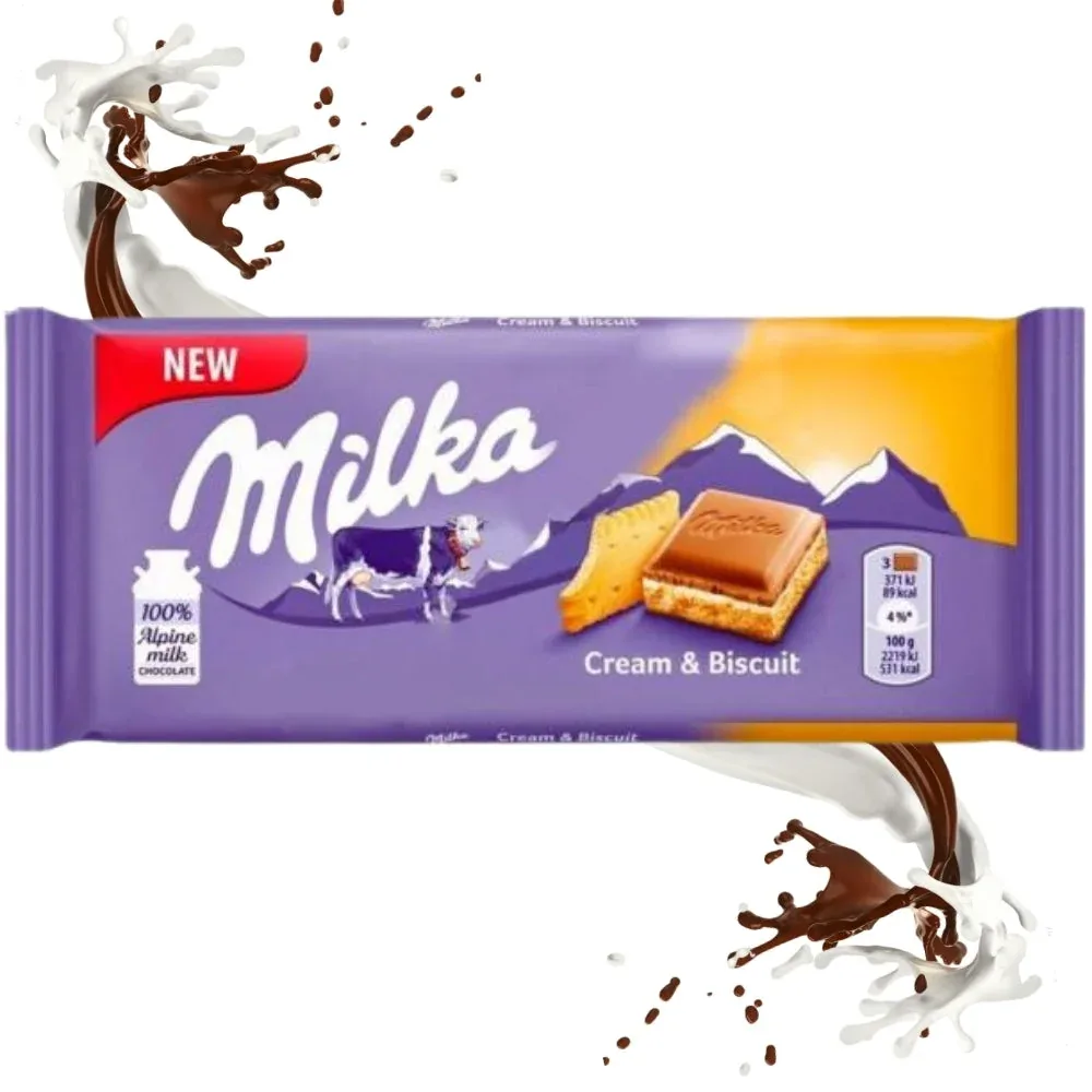 Milka Cream & biscuits (100 g)