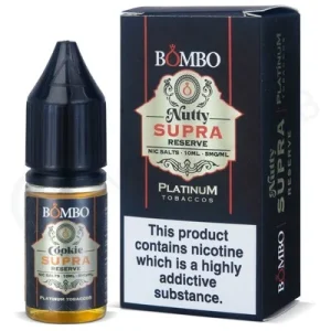 Nutty Supra Reserve Nic Salt E-Liquid by Bombo Platinum Tobaccos