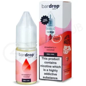 Strawberry Coconut Nic Salt E-Liquid by Bar Drop Salts