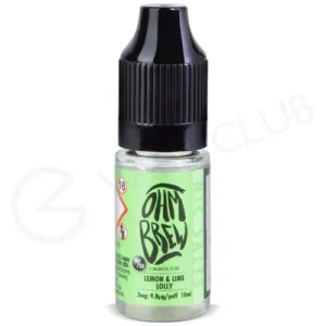 Lemon and Lime Lolly E-liquid by Ohm Brew 50/50 Nic Salts