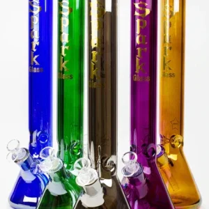 SPARK 17.5" 9mm Electroplated Glass Beaker Bong