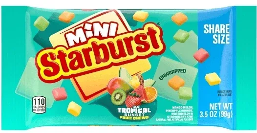 Starburst Mini Tropical Share size 99g