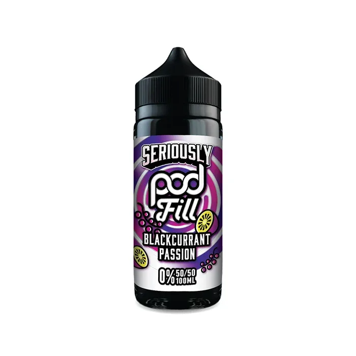 Blackcurrant Passion 100ml Shortfill E-Liquid by Seriously Pod Fill