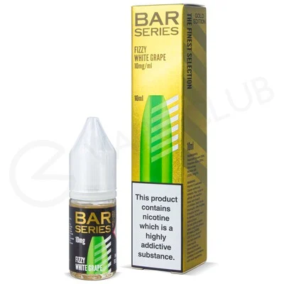 Fizzy White Grape Nic Salt E-Liquid by Bar Series Gold Edition