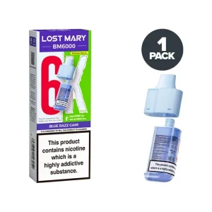 Blue Razz Gami Lost Mary BM6000 Refill Pack