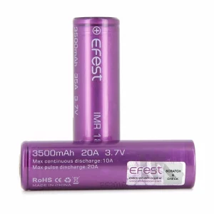 Efest 3500 mAh IMR 18650 Flat Top BATTERY - 2 in a pack