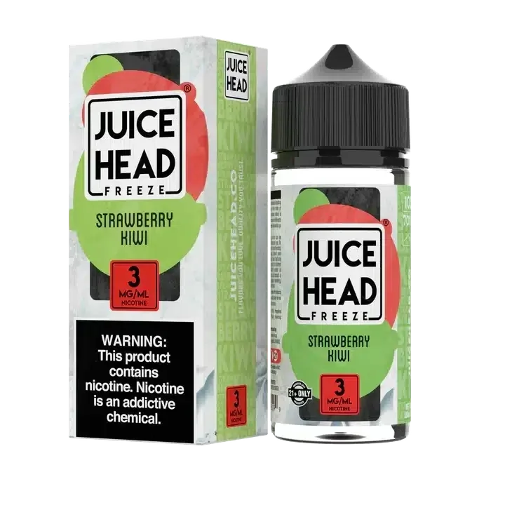 Juice Head Freeze E-Liquid - Strawberry Kiwi Freeze (Kiwi Berry Freeze) - 100ml