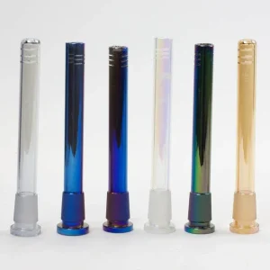 Metallic Glass Six Slits 5.75” Downstem