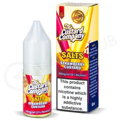 Strawberry Custard Nic Salt E-Liquid by The Custard Company