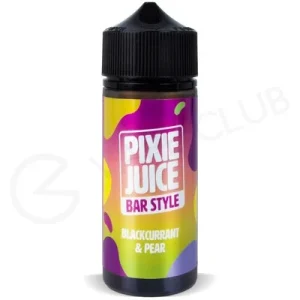 Blackcurrant & Pear Shortfill E-Liquid by Pixie Juice Bar Style 100ml