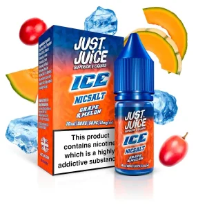 Grape & Melon Ice Nicotine Salt E‑Liquid 10ml – Just Juice