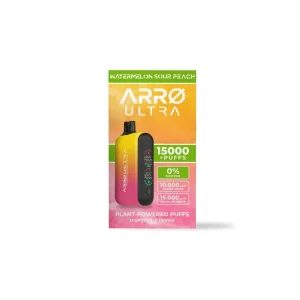 ARRØ Ultra Nicotine Free Vape – Watermelon Sour Peach – ARRØ Brand