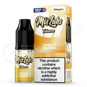 Vanilla Tobacco Nic Salt E-Liquid by Mix Labs Tobacco