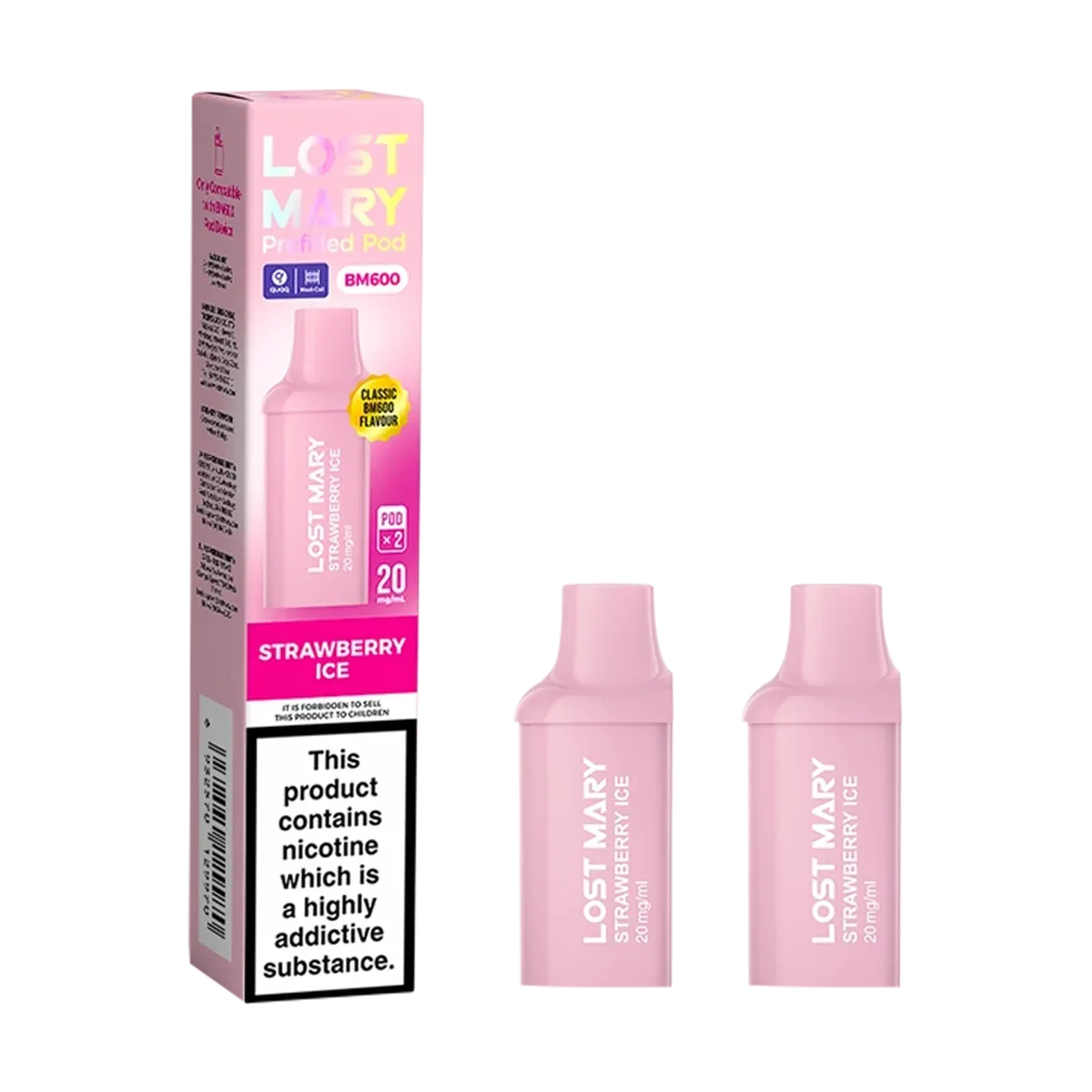 Strawberry Ice Lost Mary BM600 Pods