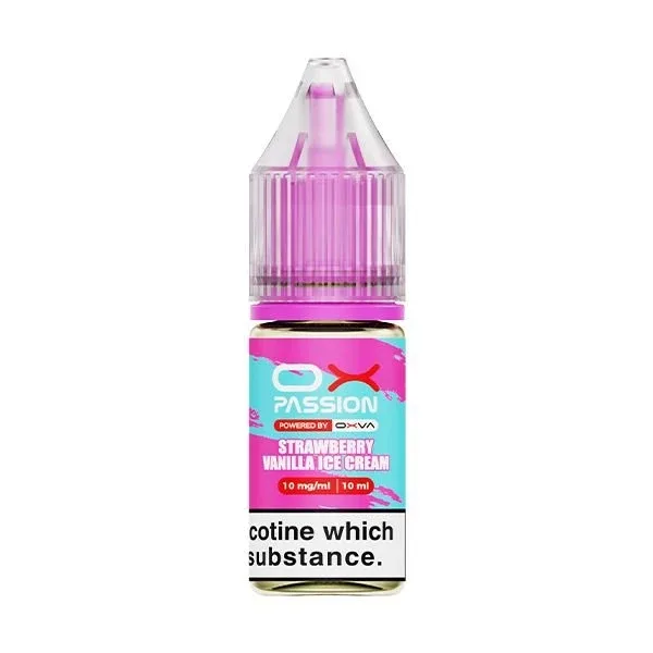 Oxva OX Passion Nic Salt Strawberry Vanilla Ice-Cream 10ml E-Liquid