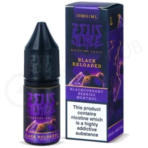 Black Reloaded Nic Salt E-liquid by Zeus Juice