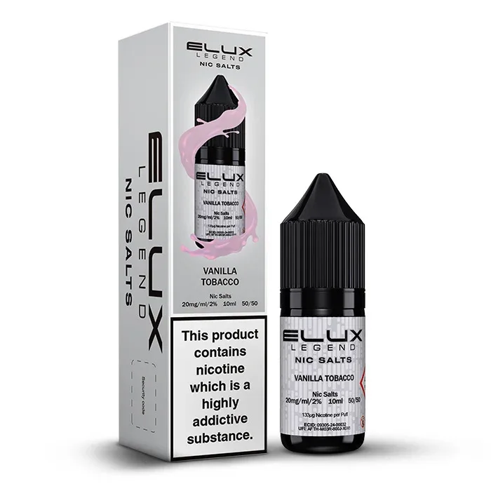 Elux - Legend Nic Salts 10ml - Vanilla Tobacco