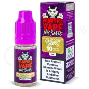White Chocolate Hazelnut Tobacco Nic Salt E-Liquid by Vampire Vape