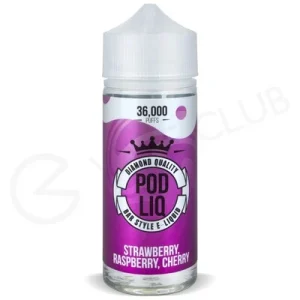 Strawberry Raspberry Cherry Shortfill E-Liquid by Pod Liq 80ml