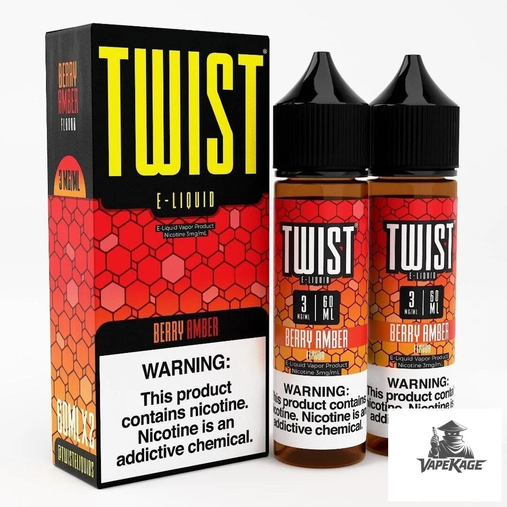 Berry Amber — Twist E-Liquids 120mL (2x60mL twin pack) Freebase