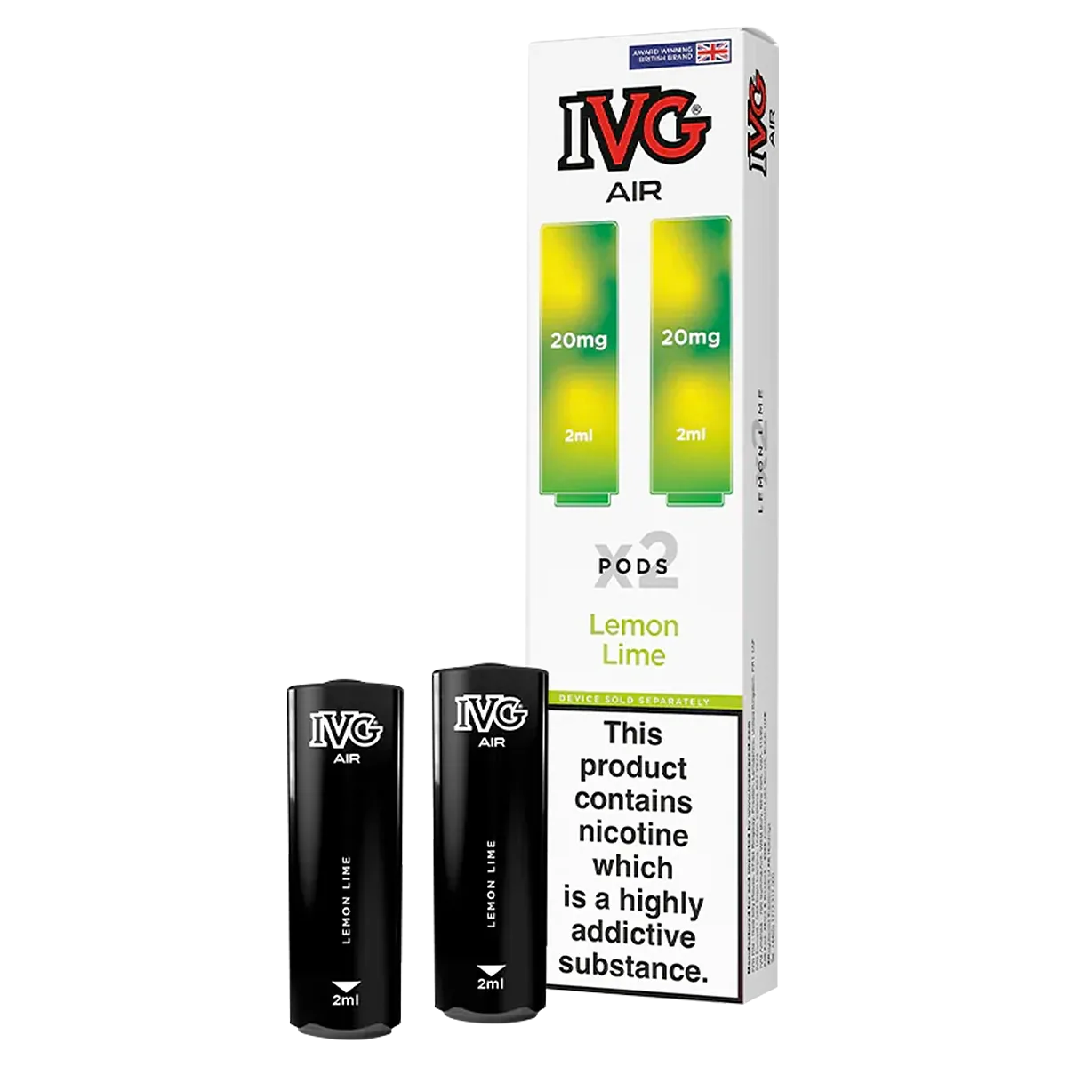 Lemon Lime IVG Air Replacement Pods