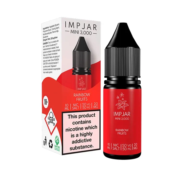 Rainbow Fruits 10ml Nic Salt E-Liquid by Imp Jar
