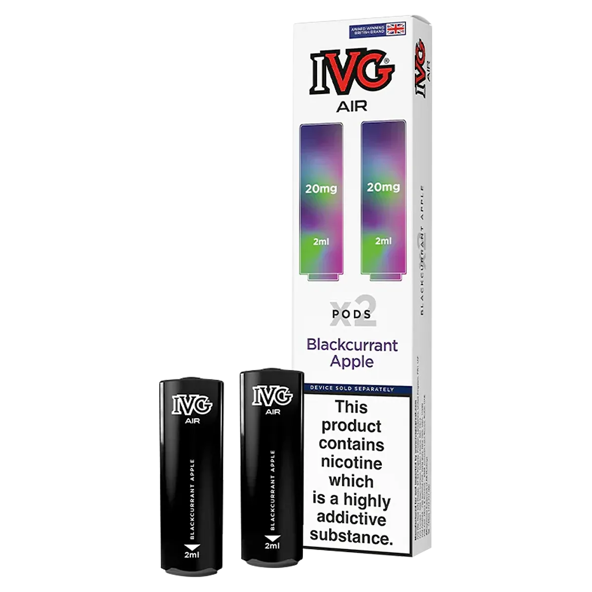 Blackcurrant Apple IVG Air Replacement Pods