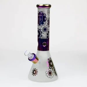 PHOENIX STAR - 12.5" Sandblast & Electroplated Glass Bong