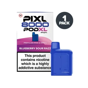Blueberry Sour Razz PIXL 8000 Prefilled Pods