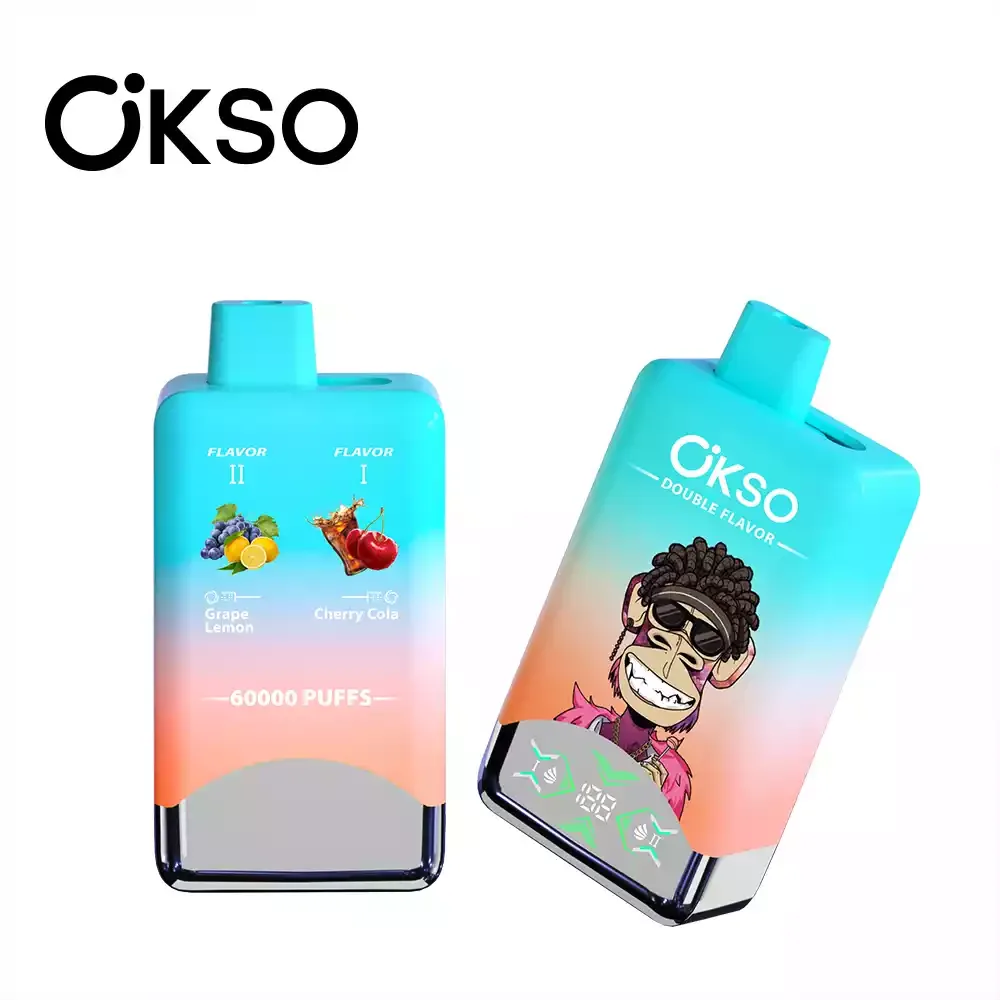 OKSO Double Tastes 60000 Puffs LCD Screen Bulk Buy Rechargeable Disposable Vapes Wholesale - Image 2