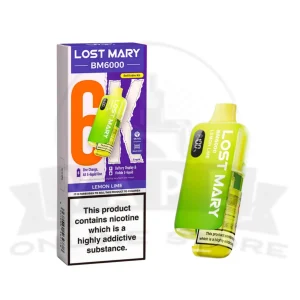 Lemon Lime Lost Mary BM6000 Prefilled Pod Vape Kit | Must Try