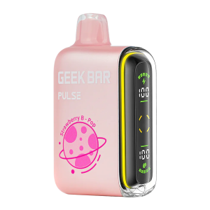 Geek Bar Pulse 15000 Puffs Disposable Vape Zero Nicotine Free 0%- Strawberry B-Pop
