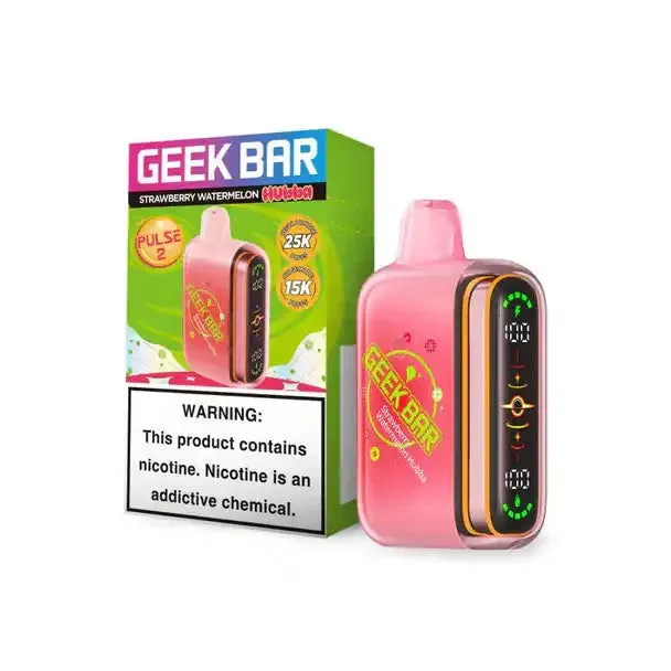 Geek Bar Pulse 2 Strawberry Watermelon Hubba - Geek Bar Pulse 2 Strawberry Watermelon Hubba