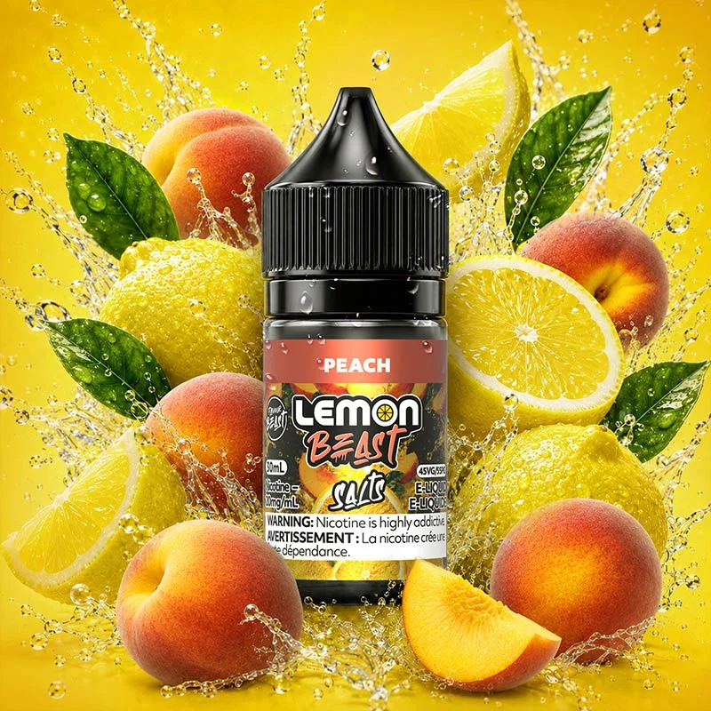 Lemon Beast Peach 30 ml Salt Nic E-Liquid