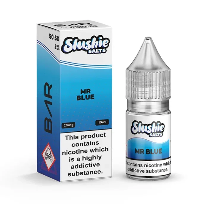Mr Blue Nic Salt E-Liquid by Slushie Salts BAR