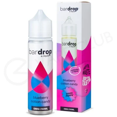 Blueberry Cotton Candy Shortfill E-Liquid by Bar Drop 50ml