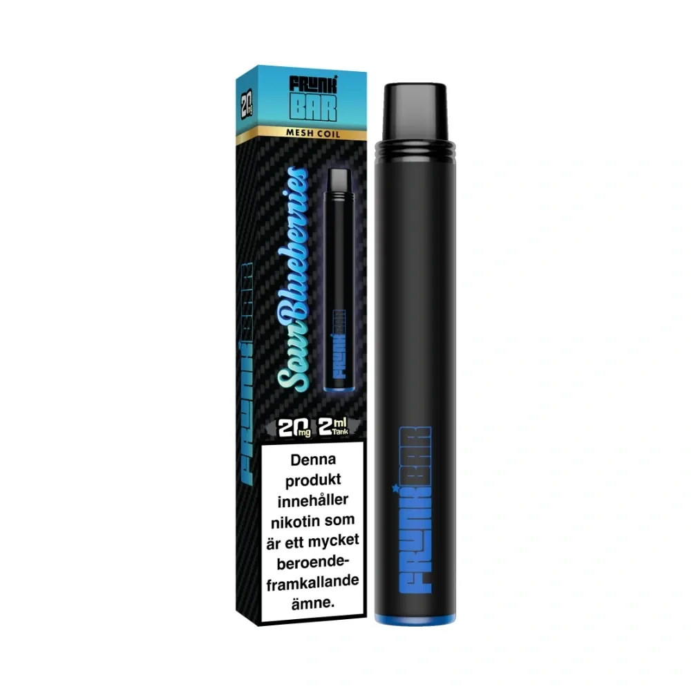 Frunk Bar – Sour Blueberries (20 mg, Engångs vape)