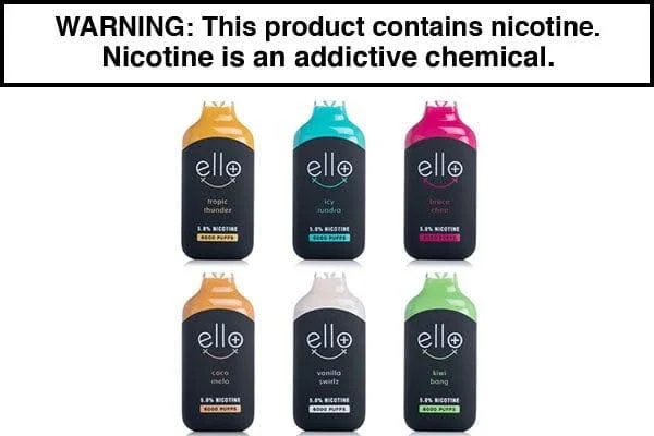 BLVK ELLO PLUS DISPOSABLE VAPE – 6000 PUFFS