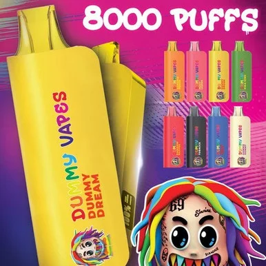 DUMMY VAPES 5% NIC RECHARGEABLE DISPOSABLE 18ML 8000 PUFFS