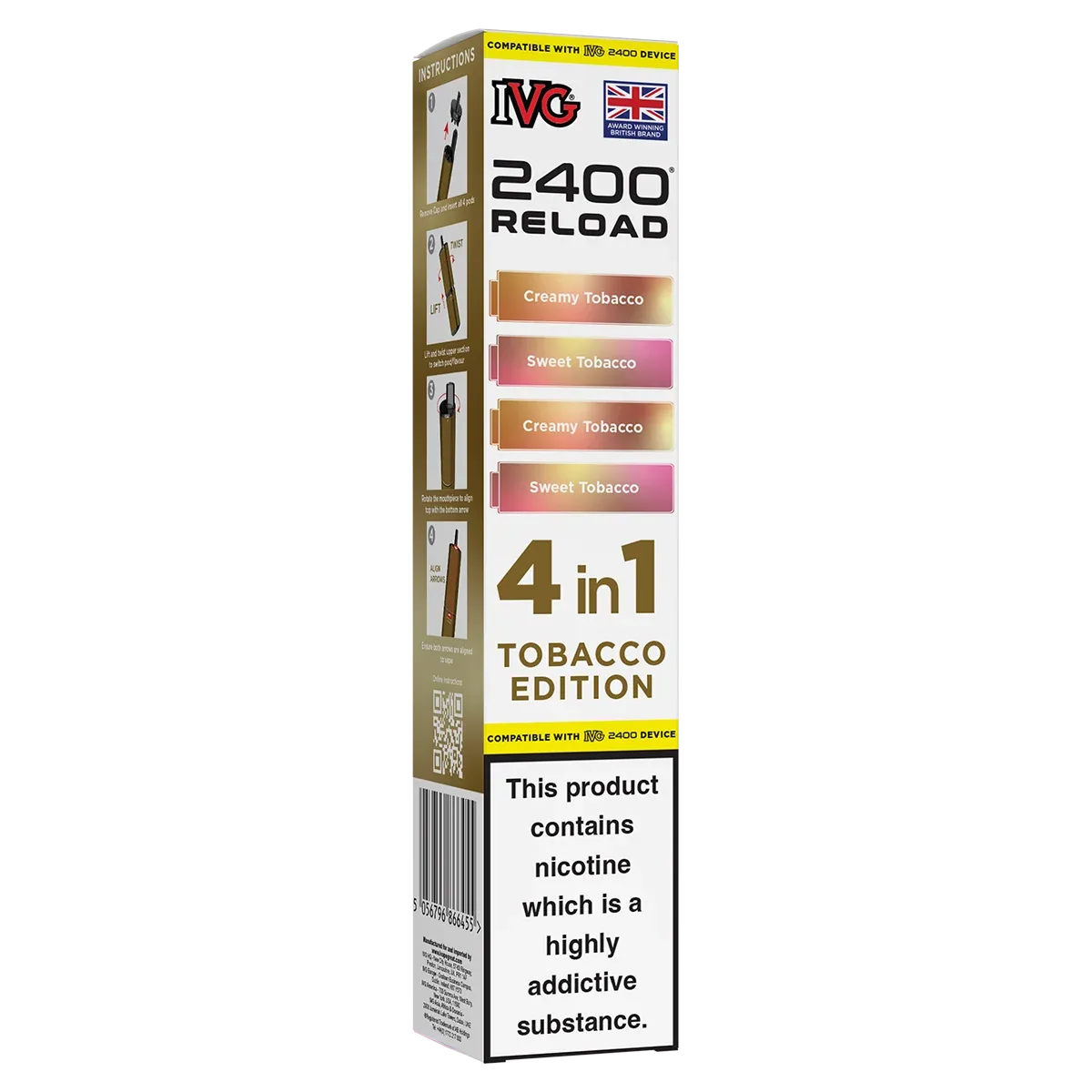 Tobacco Edition IVG 2400 Refill Pods