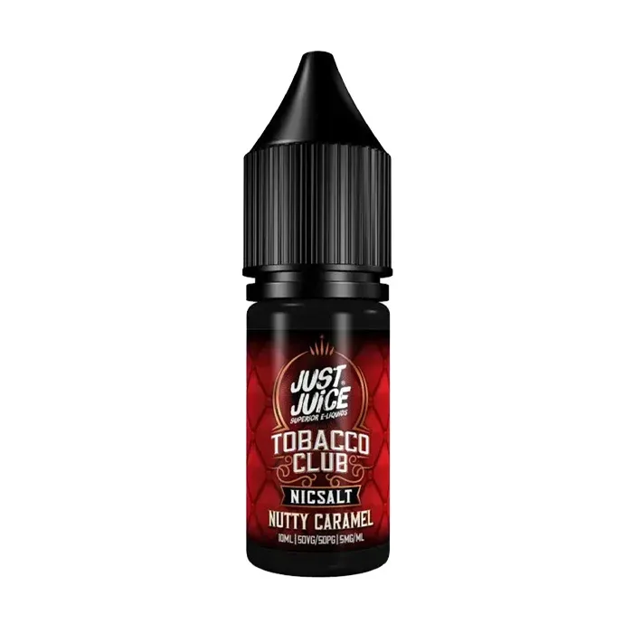 Just Juice Tobacco Club Nutty Caramel 10ml Nicotine Salt E-Liquid