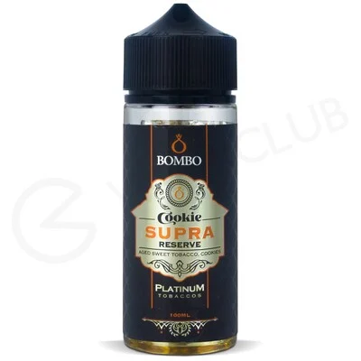 Cookie Supra Reserve Shortfill E-Liquid by Bombo Platinum Tobacco 100ml