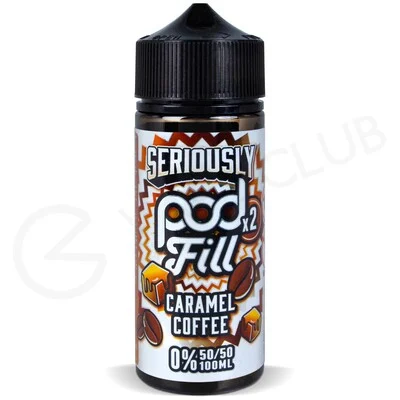 Caramel Coffee Shortfill E-Liquid by Seriously Pod Fill x2 100ml