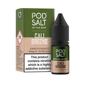 Amnesia Mango Nicotine Salt by Pod Salt & Cali Greens Fusions