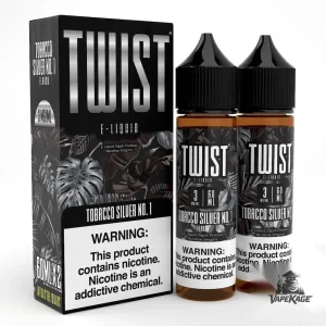 Tobacco Silver No. 1 — Twist E-Liquids 120mL (2x60mL twin pack) Freebase