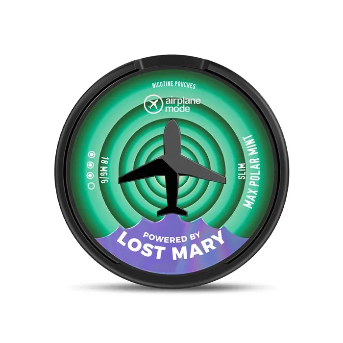 Max Polar Mint Airplane Mode Nicotine Pouches by Lost Mary - Image 2