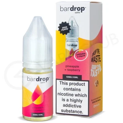 Pineapple Raspberry Nic Salt E-Liquid by Bar Drop Salts