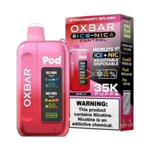 Oxbar Pod x Ice Nic 35000 Puffs Disposable Vape - Strawberry Splash