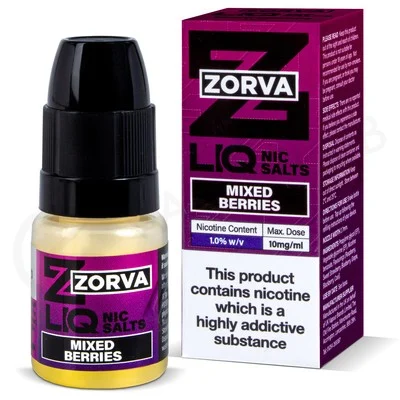 Mixed Berries Nic Salt E-Liquid by Zorva Liq
